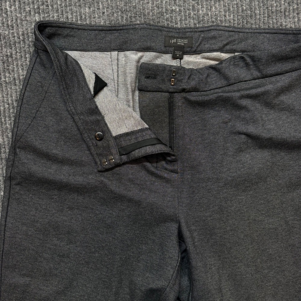 J.Jill Wearever Trousers Womens M Gray Knit Flare Pants Pull On Stretch - Picture 3 of 12